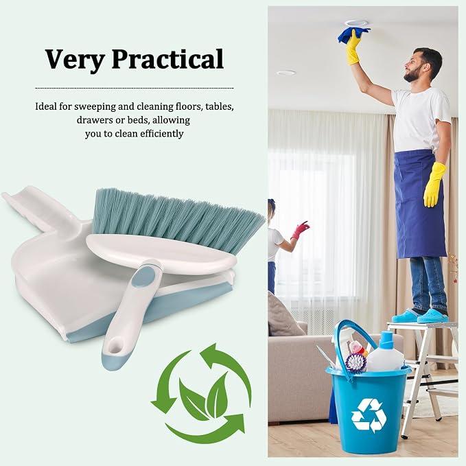 Hand Held Broom and Dustpan Set Mini Brush and Dustpan Set - Image 5
