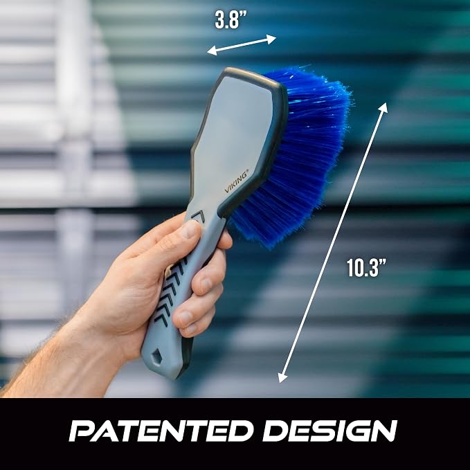 VIKING Wheel Brush for Rims, Cleaning Brush for Tires, 10.3 x 3.3 x 3.8 Inch - Image 6