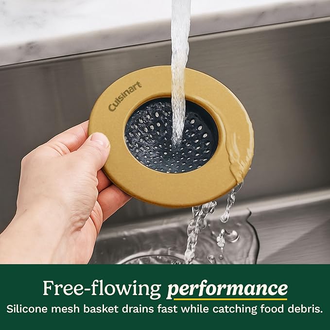 Cuisinart Sink Strainers- 2 Pack Kitchen Sink Drain Strainer & Food Catcher - Image 2