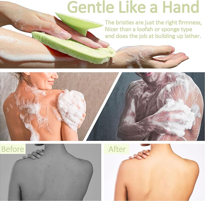Soft Silicone Body Scrubber, Gentle Like a Hand Exfoliating Your Skin and Build - Image 5