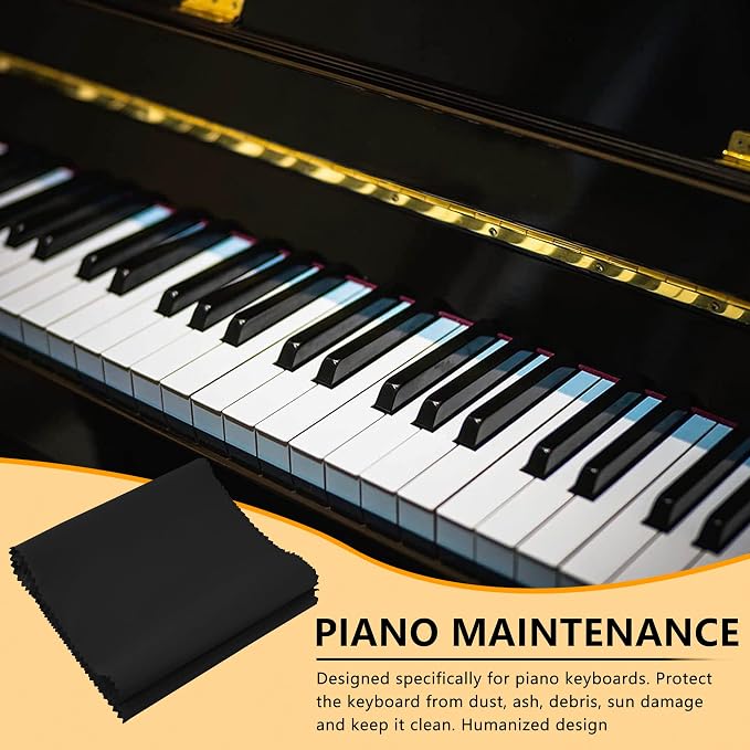 88 Keys Piano Keyboard Black Dust Cover - Image 5