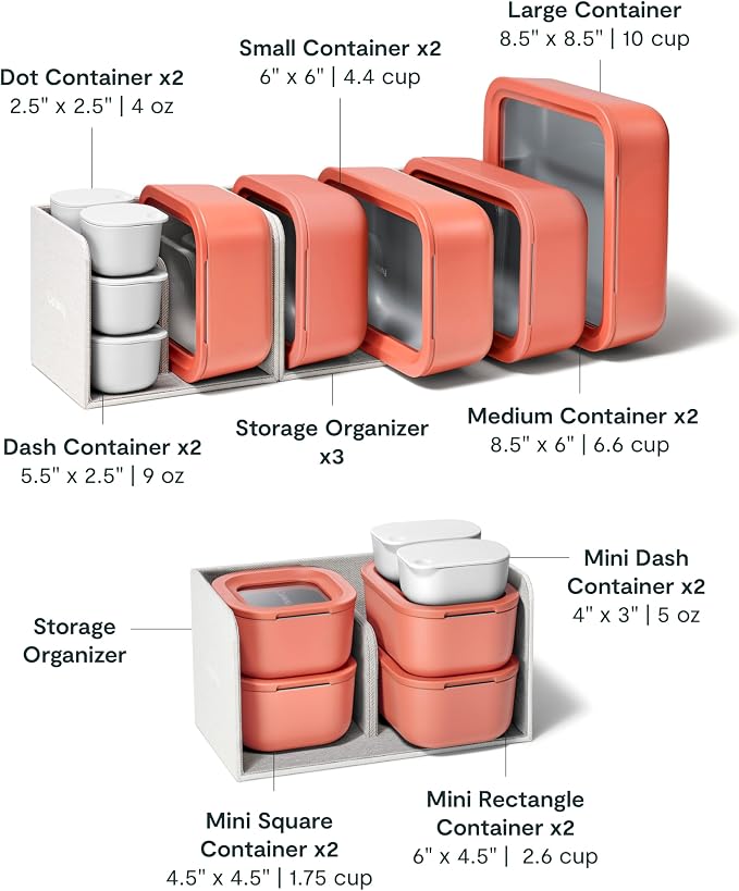 Caraway 25pc Glass Food Storage Set - Image 3