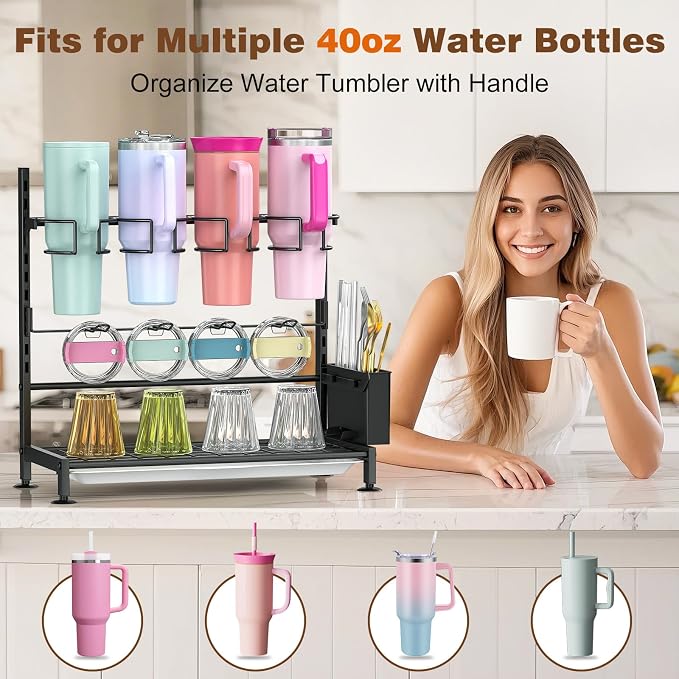 Housolution Water Bottle Organizer Drying Rack - Image 3