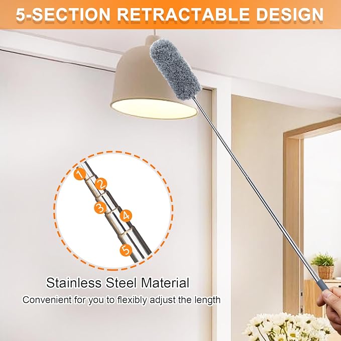 2 Pack Mini Microfiber Feather Duster - Image 5