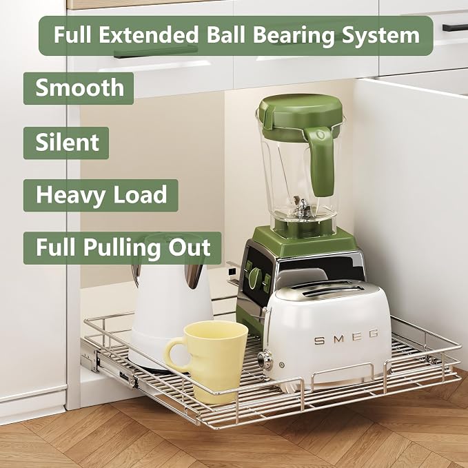 LOVMOR Pull Out Cabinet Organizer 30" W x 21½" D, Kitchen Cabinet Pull Out - Image 2