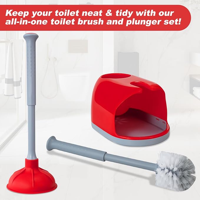 Toilet Plunger and Brush Set for Bathroom Cleaning - Image 5