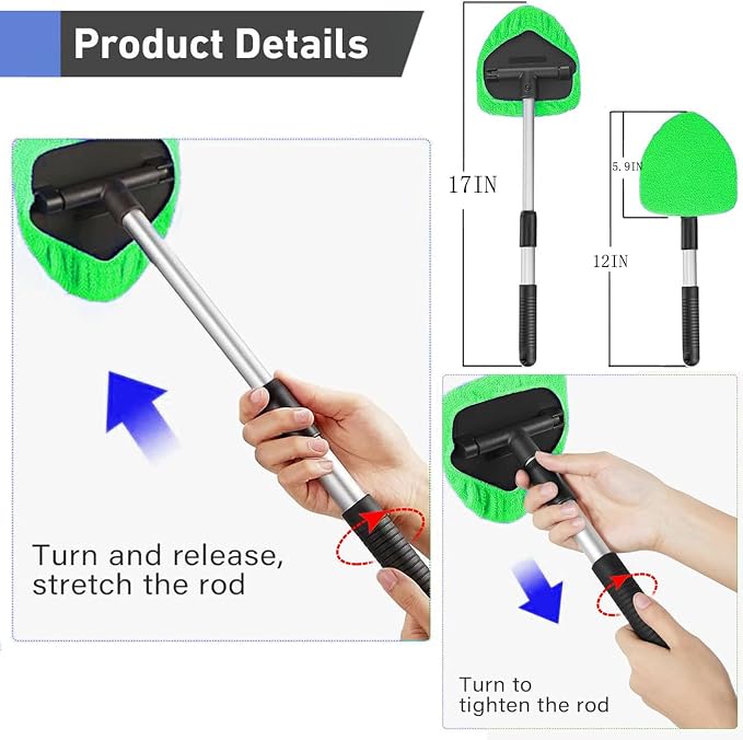 desin Windshield Cleaning Tool, Car Window Cleaner Windshield Cleaner - Image 2