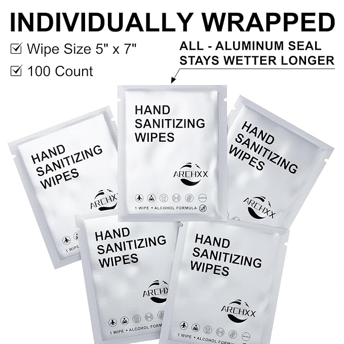 ARCHXX Cotton-Like Softness Hand Sanitizer Wipes, Antibacterial Hand Wipes - Image 7
