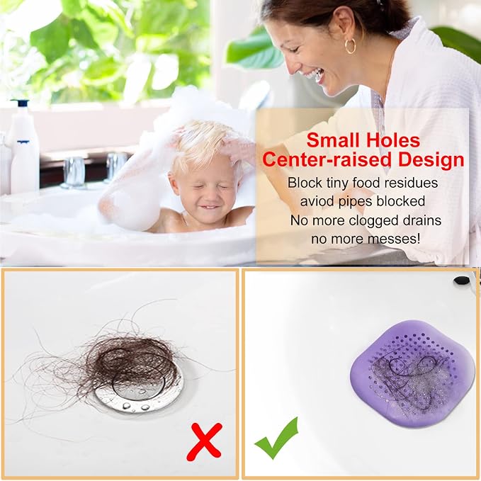 Hair Drain Catcher, Square Drain Cover - Image 3