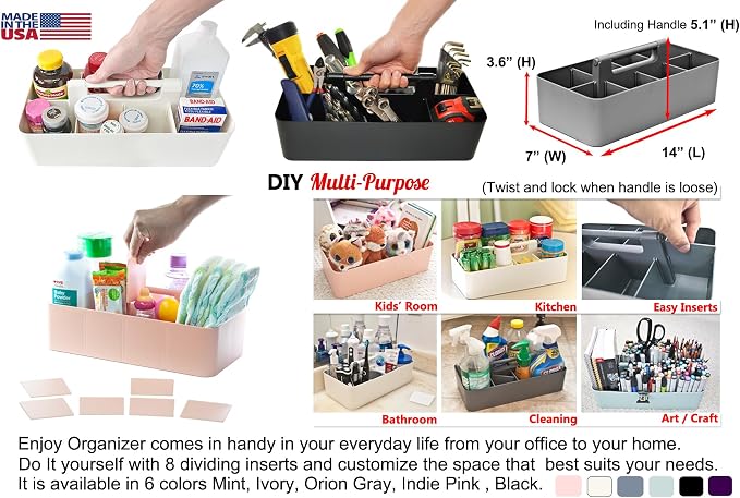 8 Compartments DIY Dividers, Large caddy, Modern Solution - Image 3