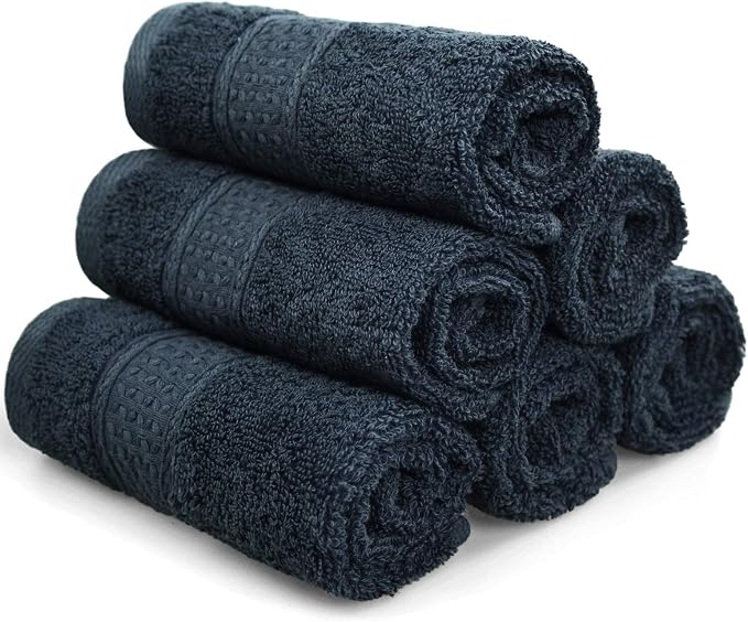 Cleanbear Extra Soft Wash Cloths Washcloths Set 6-Pack 13 x 13 Inches, Highly - Image 7