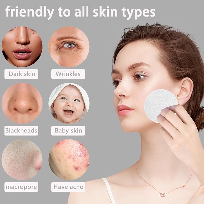 50-Count Large Compressed Facial Sponges - Image 2