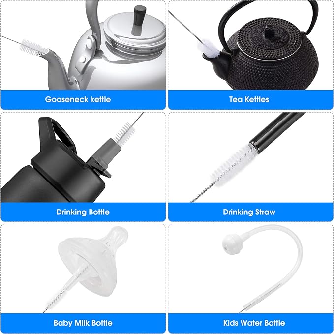 10 Pieces Drinking Straw Cleaning Brush Straw Cleaner Straw Brush Pipe Cleaners - Image 4