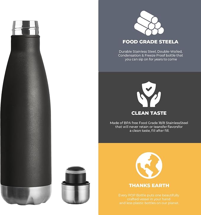 MEWAY 17oz Sport Water Bottle Vacuum Insulated Stainless Steel Leak-Proof - Image 3