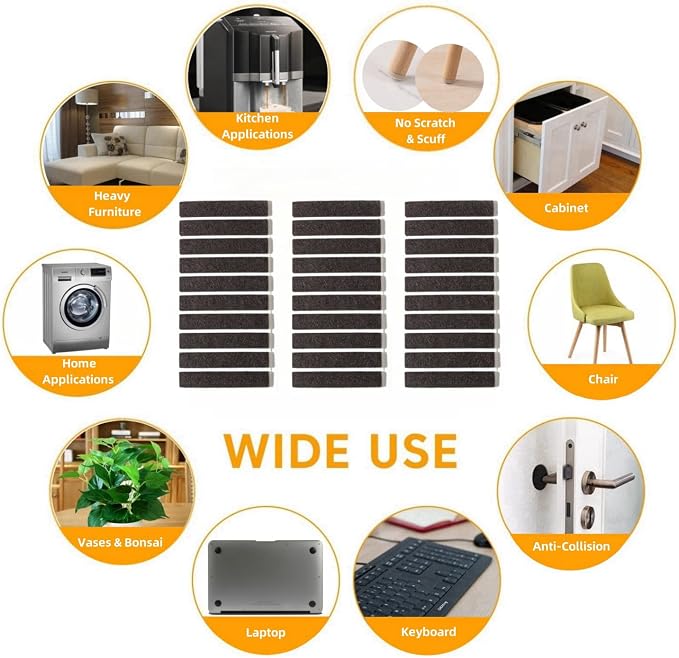 Furnigear Felt Strips with Adhesive Backing - Image 6