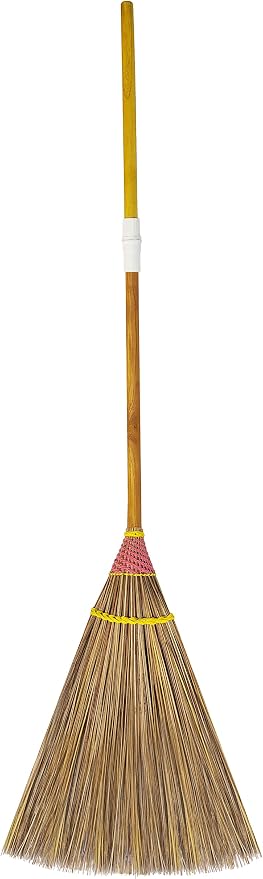 Natural Coconut Leaf Broom by AWBROOMS