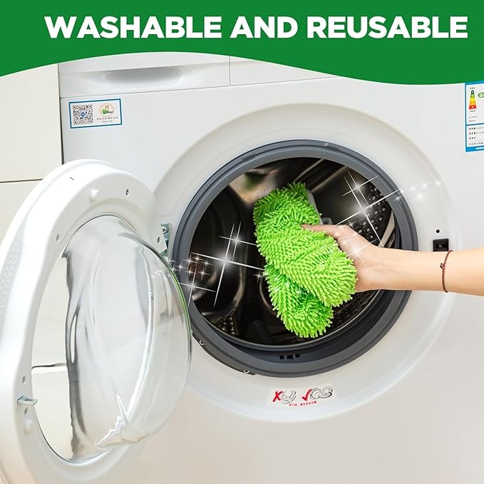Reusable Microfiber Mop Pads Washable Wet Pads Compatible - Image 6