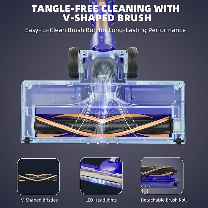 Cordless Vacuum Cleaner, 180° Bendable Wand Stick Vacuum Cleaners - Image 7