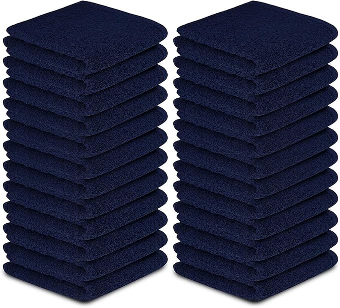 Softolle 100% Cotton Washcloths 24 Pack Soft, Highly Absorbent Washcloth - Image 6