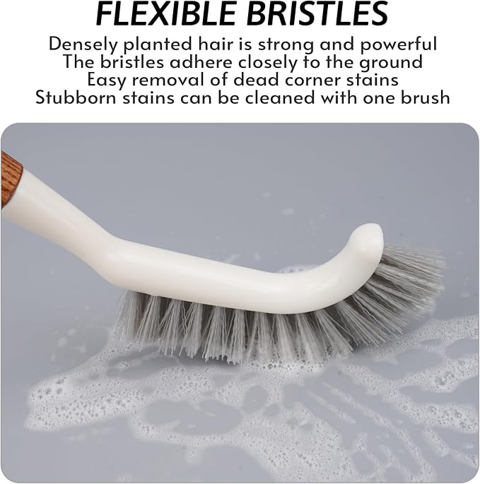 Crevice Cleaning Brush, Hard Bristle Grout Brush Gap Cleaner Tool - Image 4