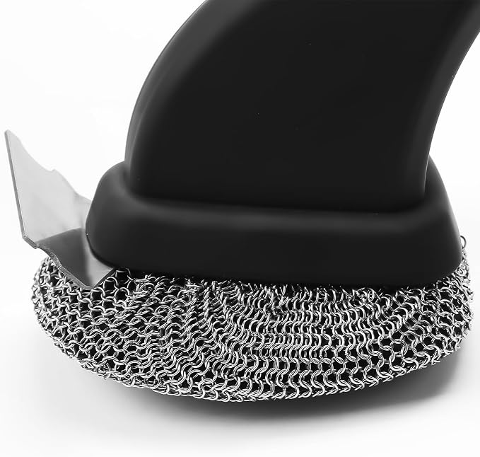 Bristle Free Grill Brush, Safe BBQ Cleaning Brush, Good Grip Chain Mail Grill by Betterqualitybetterlife