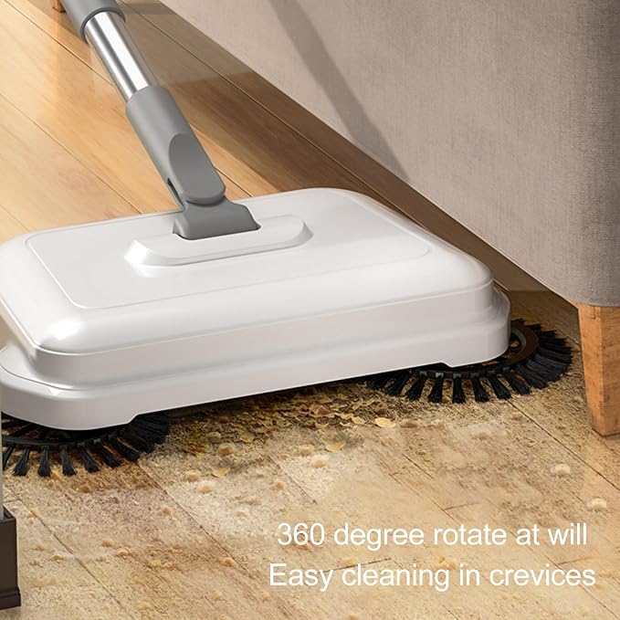 Zerodis Hand Push Sweeper, 2 in 1 Wet Dry Use 360 Degree Rotating Quiet Manual - Image 5