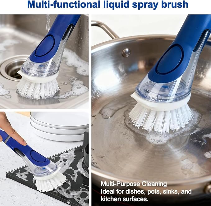 CELOX Dish Brush with Soap Dispenser, Soap Brush - Image 4