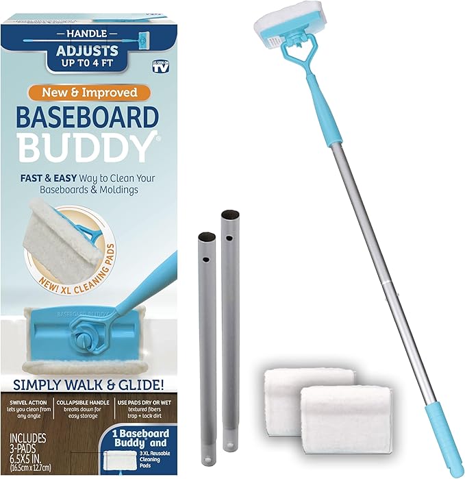 Baseboard Buddy | Lightweight Home Cleaning Essential, Moldings & Walls by BaseboardBuddy
