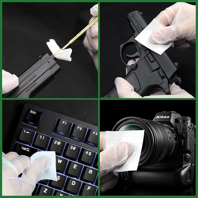 3000/1500PCS Gun Cleaning Patches+CLP Oil, Professional Wipes - Image 6