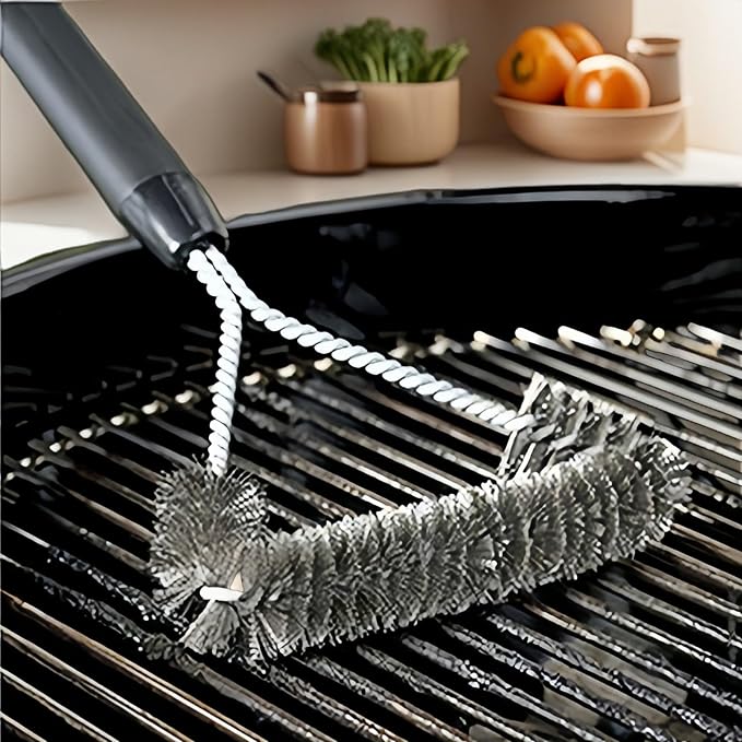 BBQ Bristles Grill Brush 12 Inch Heavy Duty Stainless Steel, Y Shape BBQ Brush - Image 8