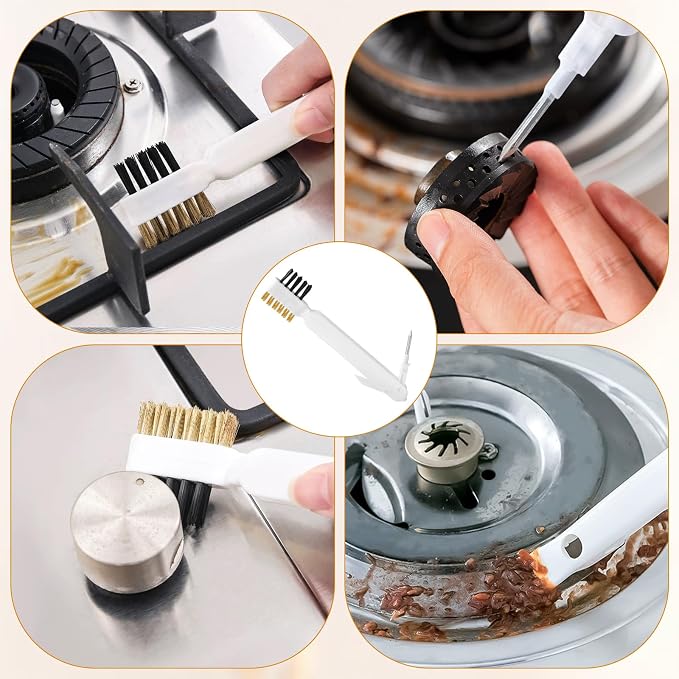 Kitchen Cleaning Scrub Brush, 4-in-1 Deep Gas Stove Top Cleaner - Image 6