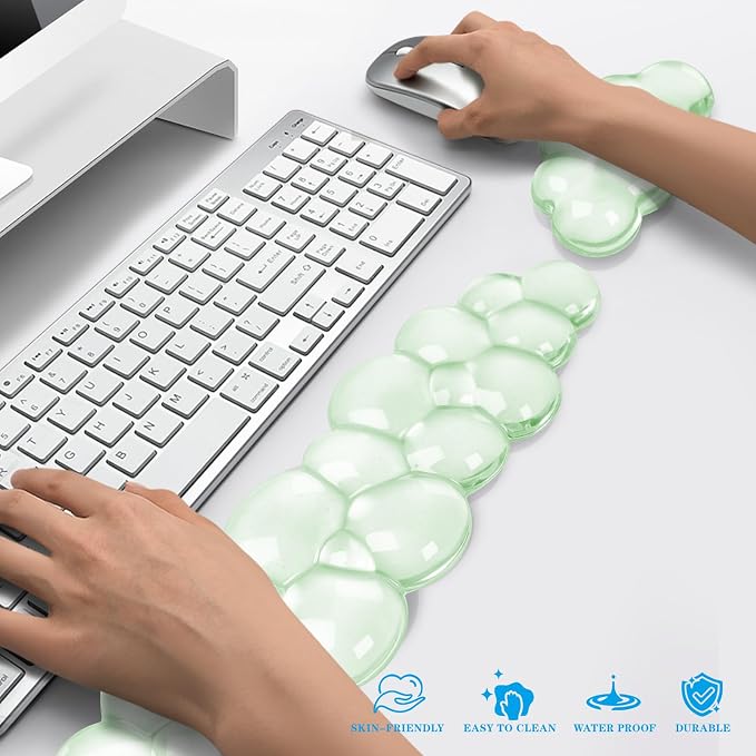 Gel Cloud Keyboard and Mouse Wrist Rest, Cute Wrist Support and Arm Support - Image 6