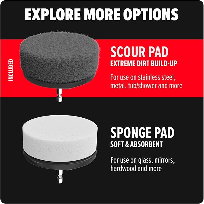 Dirt Devil Scour Pad Cleaning Set, 3 Piece, 3.5" Pads, - Image 6