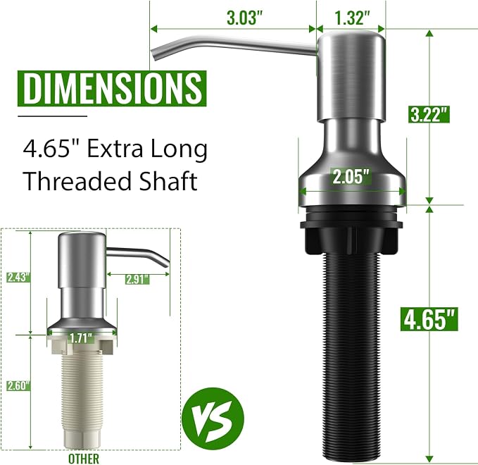 Soap Dispenser for Kitchen Sink, Kitchen Sink Soap Dispenser - Image 5