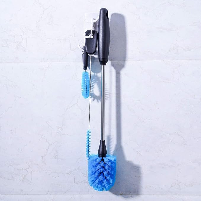 3-in-1 Stainless Steel Bottle Brush and Straw Cleaning Set, Long Handle Scrub - Image 6