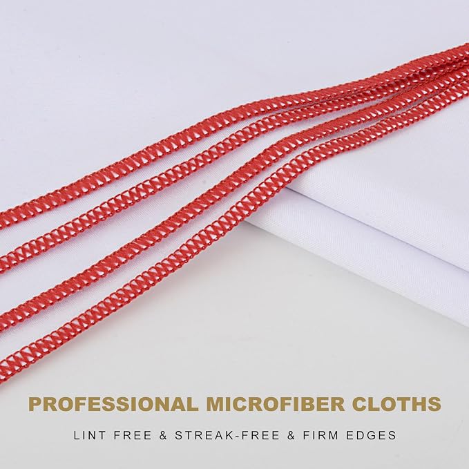 SINLAND Microfiber Glass Polishing Cloths Large Size Thick Lintless Drying - Image 3