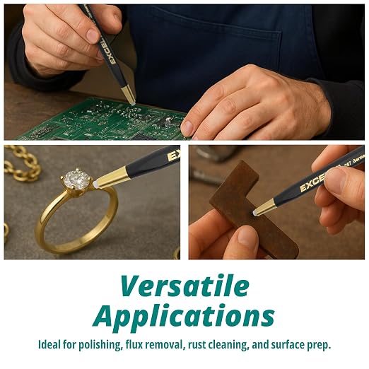 Excelta 267 Fiberglass Scratch Brush, Retractable and Refillable Pen Style Tool - Image 6