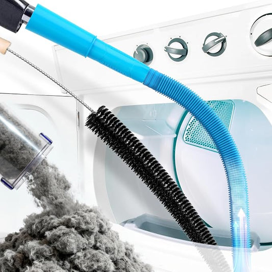 Holikme 2 Pieces Dryer Vent Cleaner Kit, Dryer Lint Vacuum Attachment and by Holikme