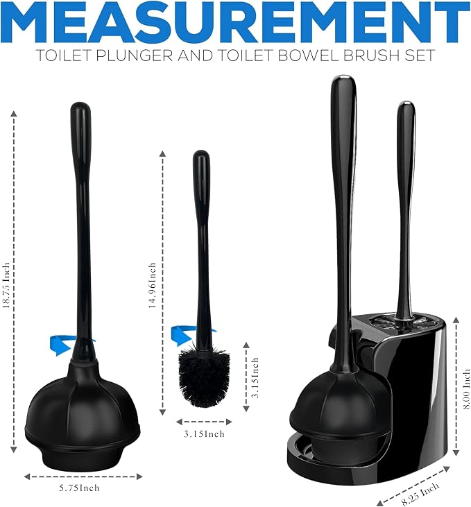 2 in 1 Toilet Brush and Plunger Set - Image 4
