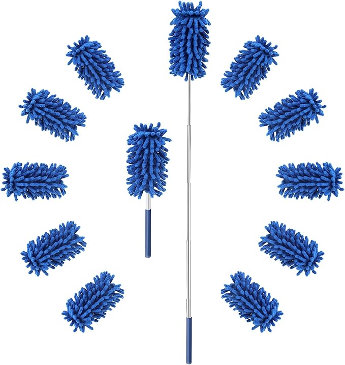 12 Pack Microfiber Dusters for Cleaning, High Duster by ZZLAZYCOTTAGE