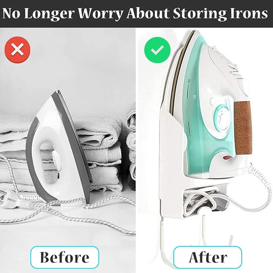 Ironing Board Hanger Wall Mount Electric Iron Holder Ironing Board Rack - Image 2