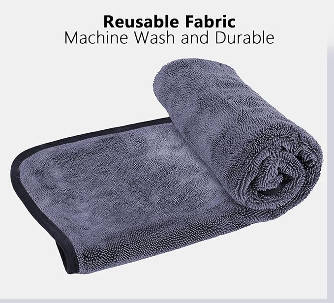 Shiny Shower Cleaning Cloth, Super Absorbent Bath Towels, Shower Doors Drying - Image 6