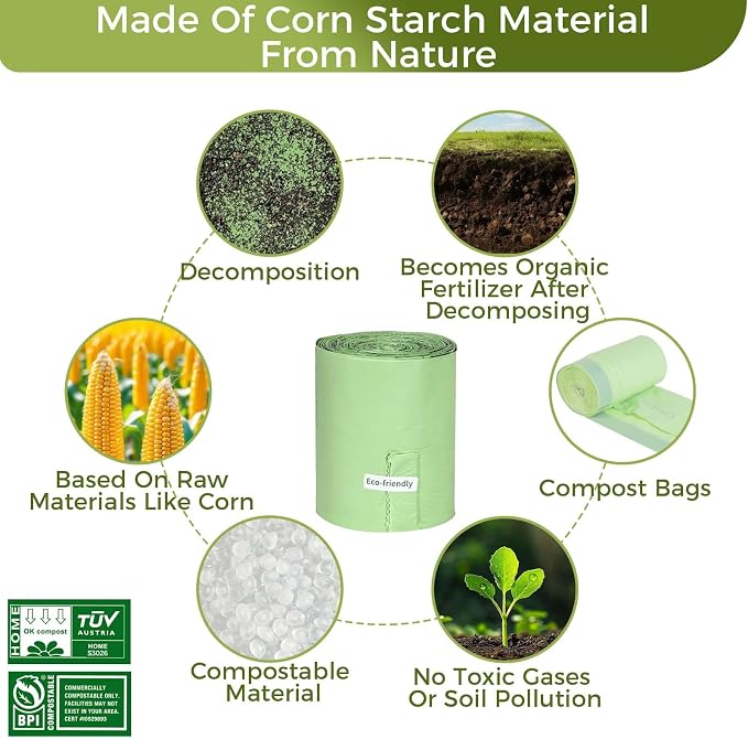 3 Gallon Compostable Trash Bags - Image 4
