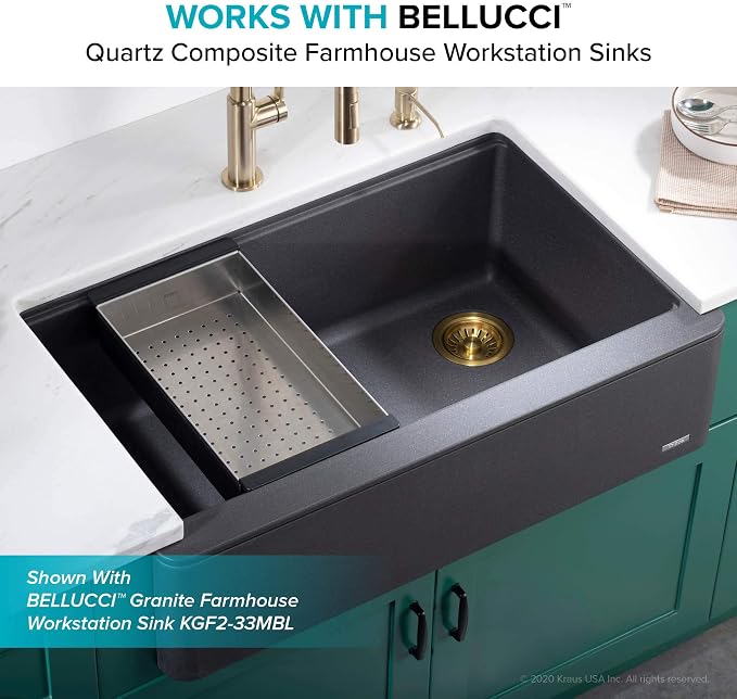 KRAUS Stainless Steel Colander for Workstation Kitchen Sink - Image 11