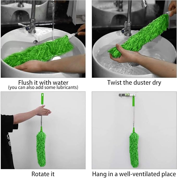 DELUX Microfiber Feather Duster Extendable Duster - Image 5