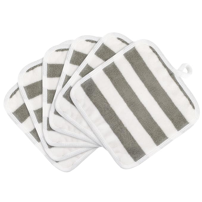 SINLAND Microfiber Facial Cloths Fast Drying Washcloth 8inch x 8inch Absorbent by SINLAND