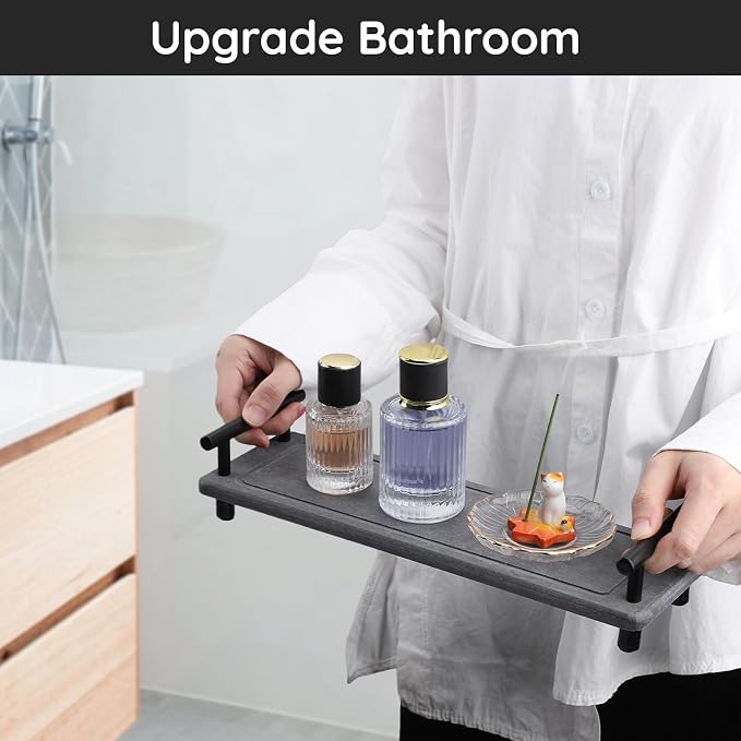 Segbeauty 12x4in Kitchen Sink Organizer, Instant Dry Sink Caddy Stone Drying Mat - Image 6