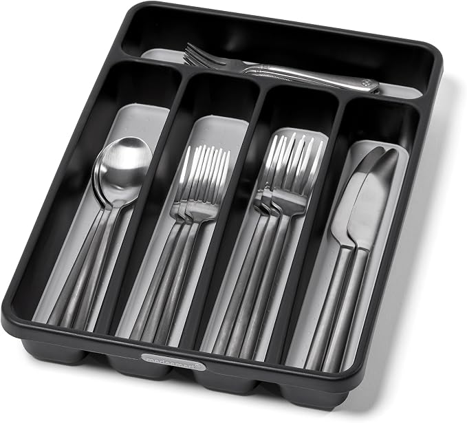 madesmart Classic Mini Silverware Tray, Soft Grip, Non-Slip Kitchen Drawer by madesmart%C2%AE