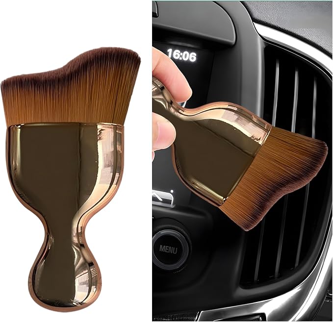 Car Interior Dust Brush, Soft Scratch Free Auto Detailing Brushes, Universal by Dickno