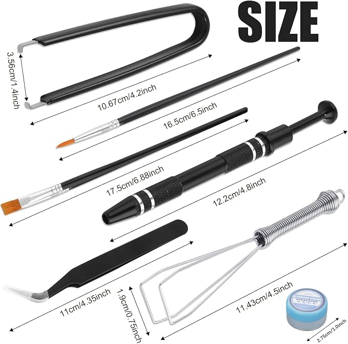 Keyboard Remover Tool Kit-7-Piece Set, Keycap Puller Include 5g Keyboard Lube - Image 2